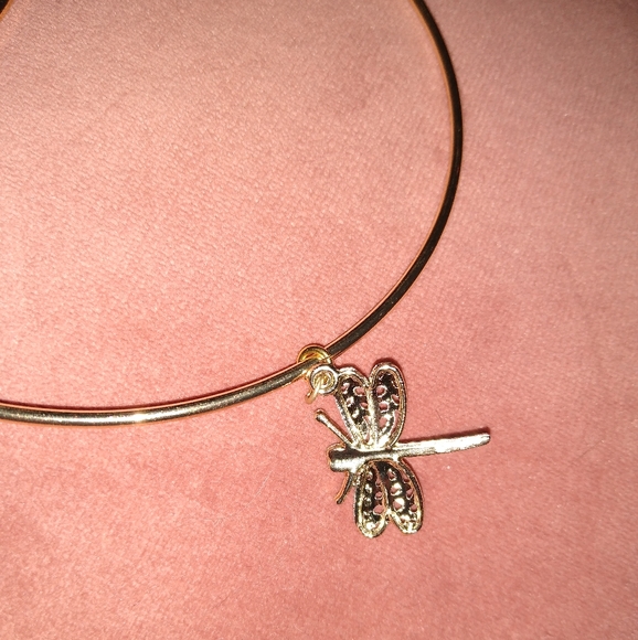 Huge Dragonfly Hoops Oversized Gold XL Hoop Earrings Dangle Charms Dragonflies - Picture 7 of 8